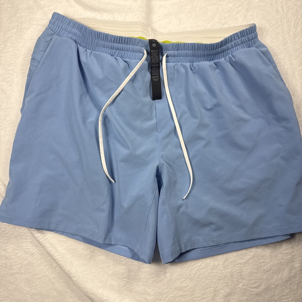 Lululemon Pace Breaker Running Swim Shorts 36x7” Lined Blue Athleisure Men's XXL